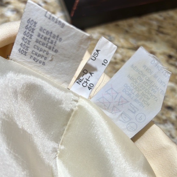 FENDI 365 Ivory 100% Wool Double Breasted Blazer 10 - Picture 12 of 15